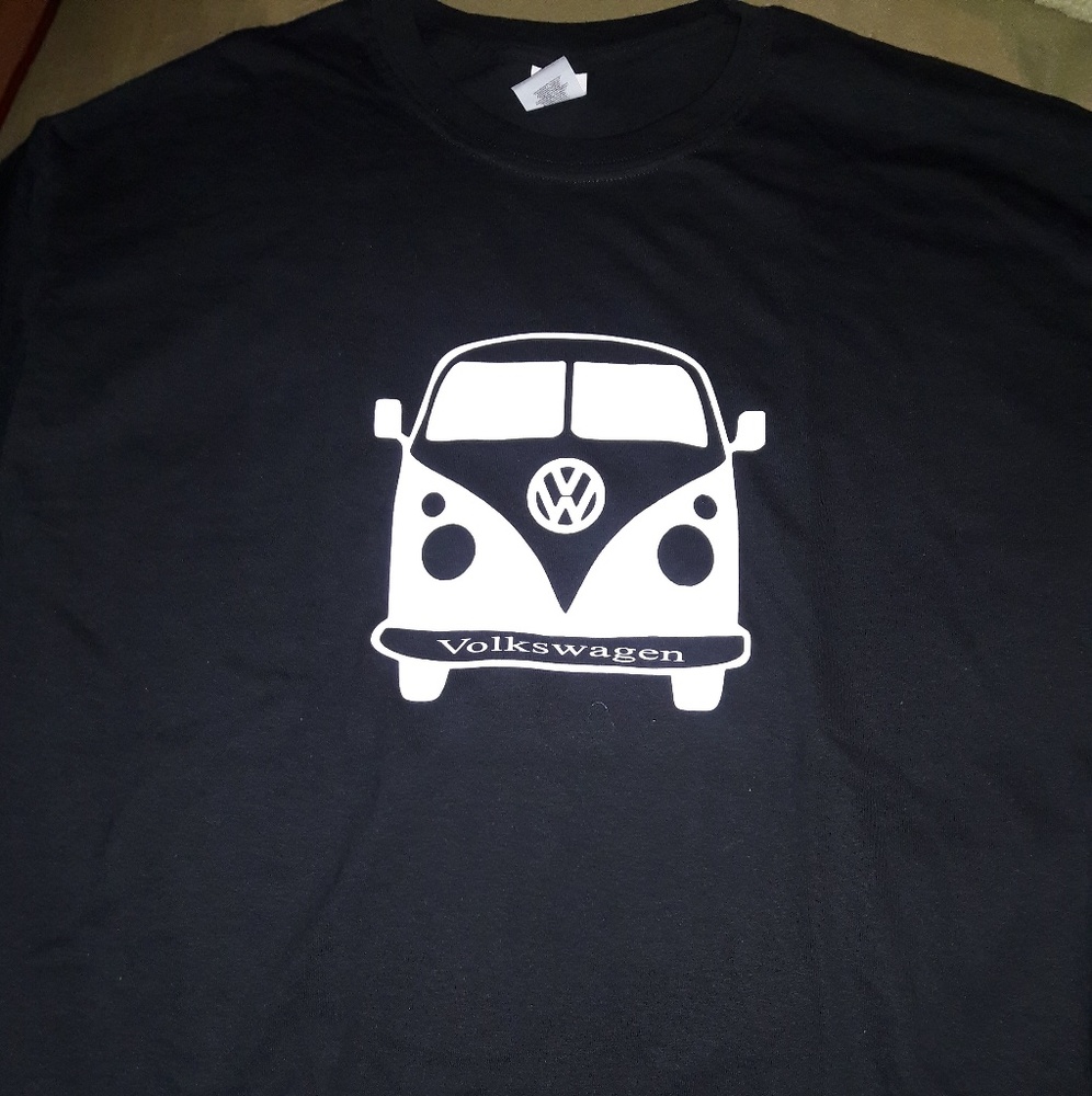 New Vw bus vinyl t shirt design